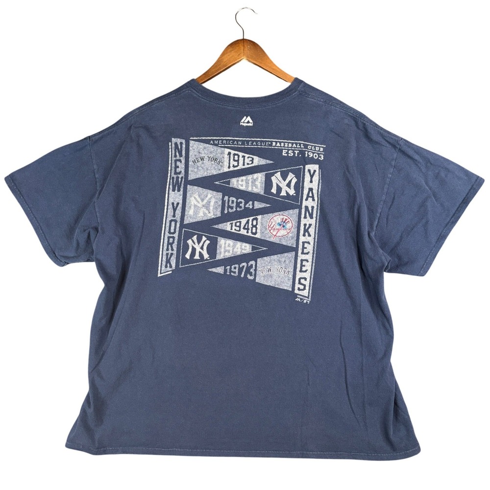 Majestic New York Yankees Florida Spring Training T-Shirt Navy Blue Mens 2XL